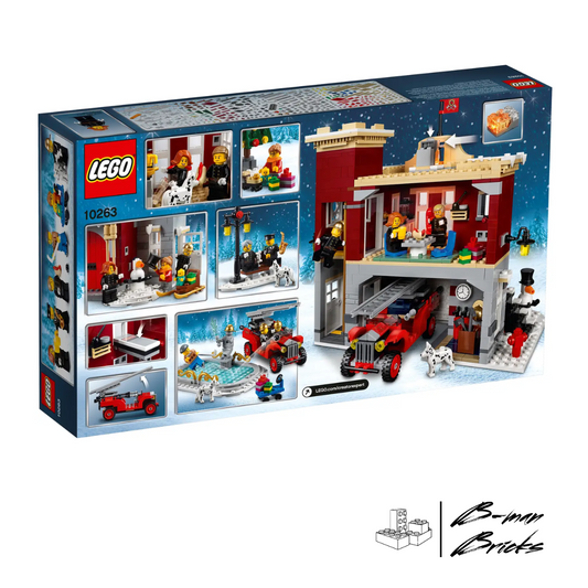 Feuerwehrstation LEGO® Creator Expert 10263 – festliches Winterdorf