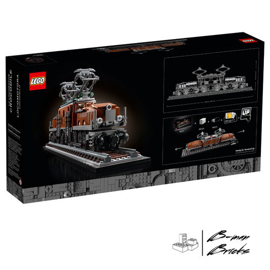 LEGO® Crocodile Locomotive 10277 – detaillierte historische Lokomotive, über 52 cm lang, hochwertige Technik-Details, Rückseite